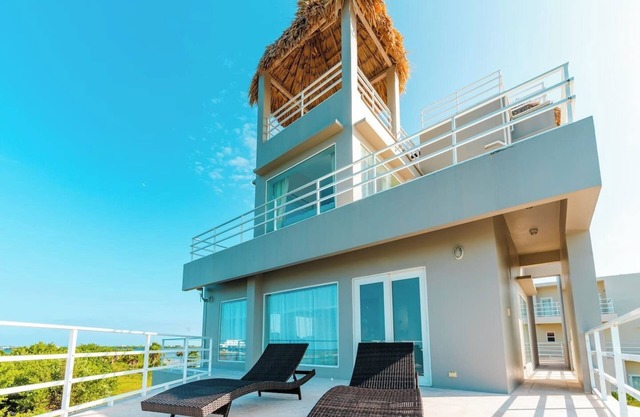 This villa is a 5 bedroom(s), 5 bathrooms, located in San Pedro, Ambergris Caye.
