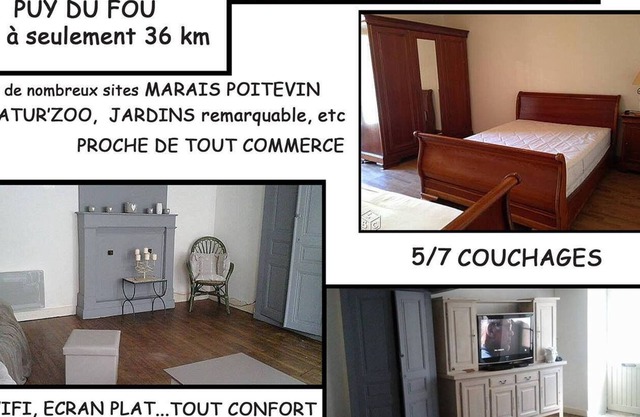 TOWN HOUSE NEAR PUY DU FOU AND VENDEE BEACHES No linen provided