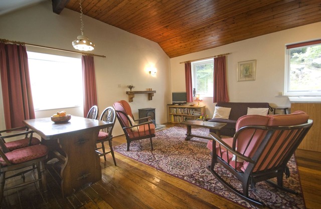 Traditional stone cottage in Barkisland. Superb views. Pet friendly. Four Stars.