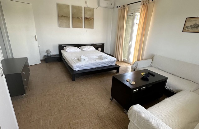 Traditional stone house in 2.000sqm garden with pistachio trees, remodeled.