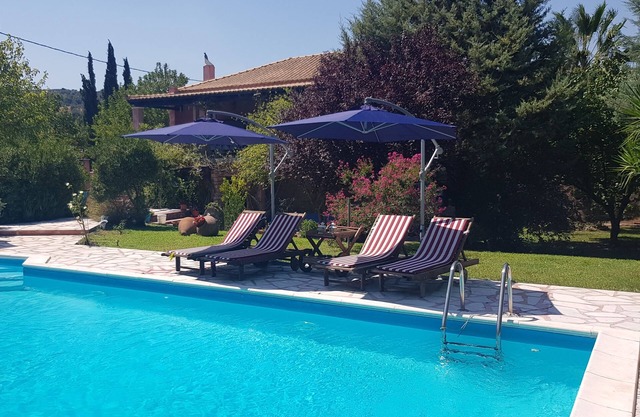 Traditional villa Vicky is a two floor house with a private pool in Evia island.