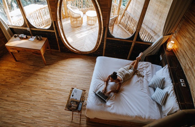 Tropical Bali Bamboo Villa - 7 Minutes from Canggu