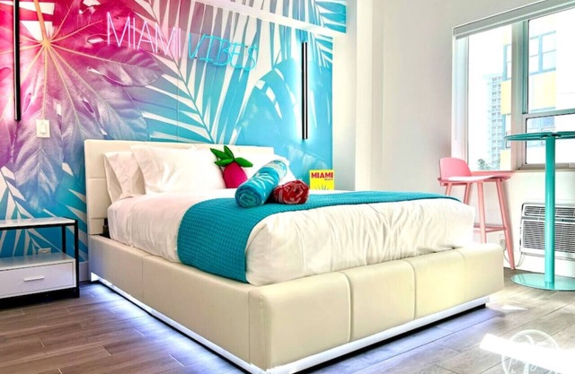 Tropical South Beach Condo - 1 Block to Beach!