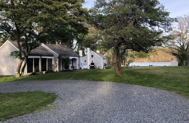 Truly antique Cape Cod house with its own beach on Scargo Lake near bay