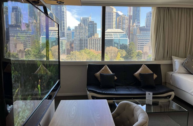 Upper Floor Studio with City & Park Views