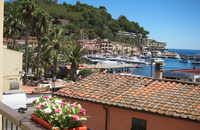 View on the bay of Porto Azzurro, 50 meters from the beach