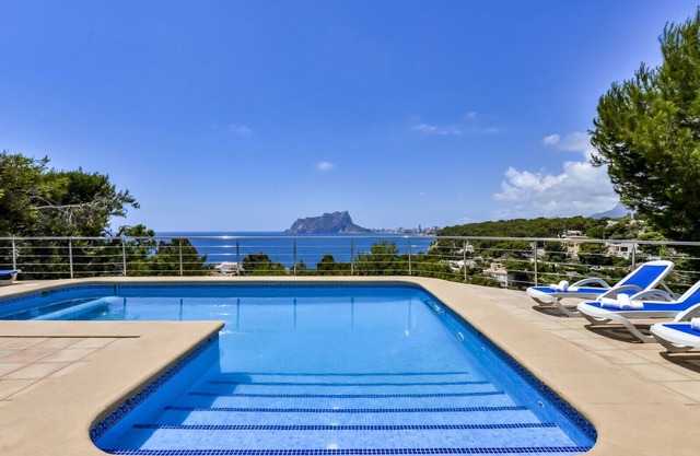 villa for rent in Benissa ARC for 12, private pool and sea view