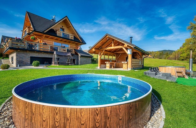 Villa in Nowy Targ with Mountain Views & Pool
