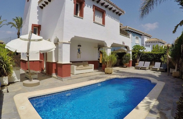 Villa on Mar Menor Golf Resort, Murcia. High quality 3-bed villa with pool.