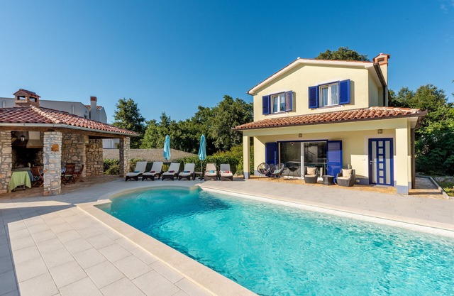 Villa Rose near Labin - Rabac for 4 people with playground and private pool
