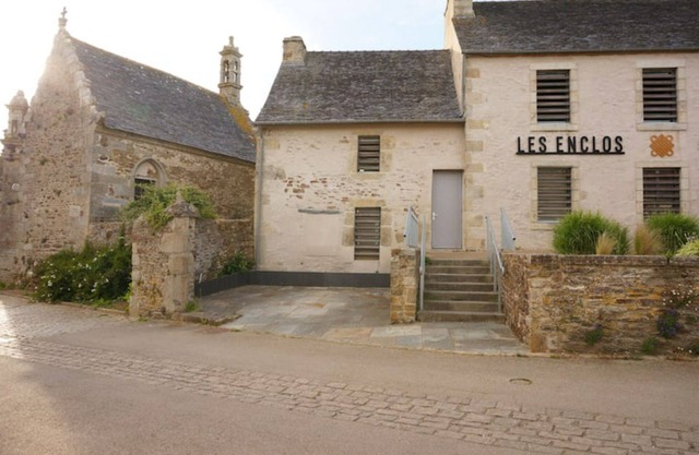 Village house between land and sea