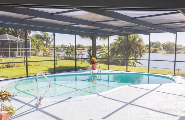Waterfront Home With Pool