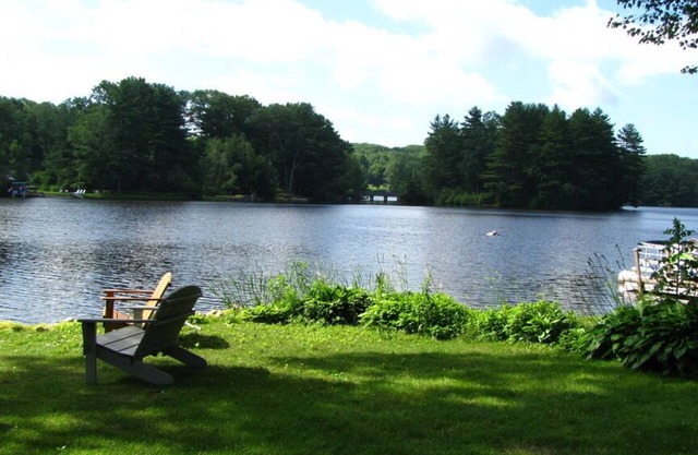 Waterfront Lake Home on Tranquil Harwinton Lake with spectacular 180⁰ view.