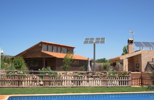 Wooden cottage for up to 12 people with pool