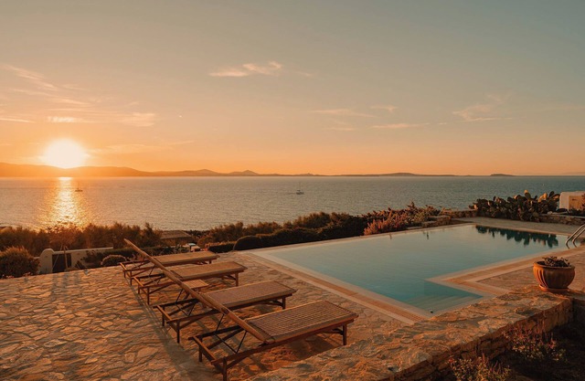ZELION VILLA "Colored by shades of Greek blue and Sunset's orange"