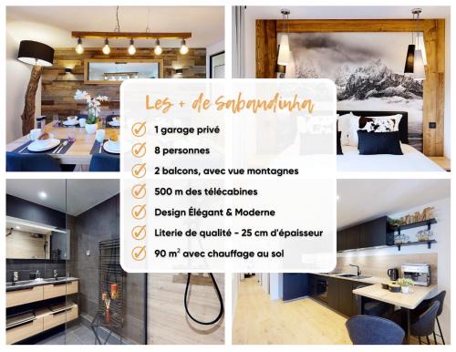 Champagny-en-Vanoise Apartment | Élégant et Moderne avec Vue Montagne au Coeur de Paradiski - Garage - 8pers - 90m2 - Sabaudinha