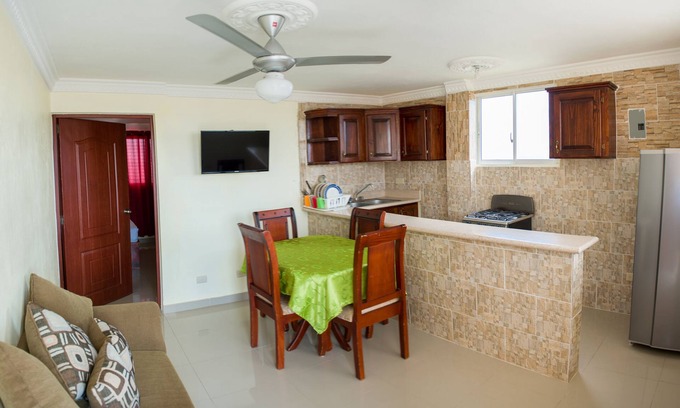 Corales del Sur Apartment | 1 Bedroom apartment Kitchen Balcony Las Americas Airport - Parque del Este