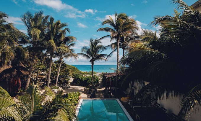 Punta Cancun Villa | 10 BDR Private beachfront villa/Temazcal and pool ideal for groups and families.