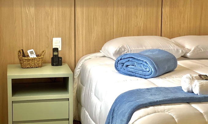 Jardins Apartment | 1001 - Rentaqui Paulista Apartment Dimond Blue Wall Street