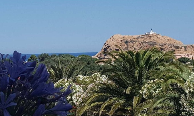 L'Ile-Rousse Apartment | 100m BEACH AND CENTER - SEA VIEW - PIETRA ROCK VIEW - HUGE SHADED TERRACE