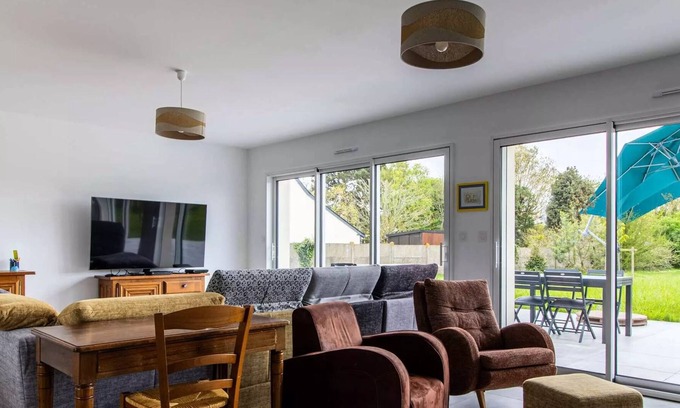 Pleherel-Plage-Vieux-Bourg Villa | 101 - House 4p 1km from the beach of Les Sables-D'or.