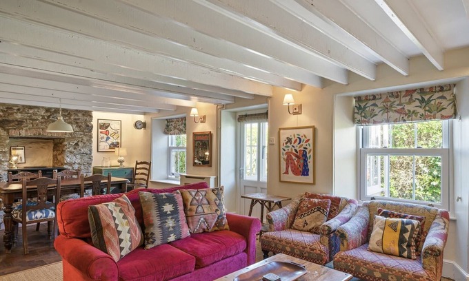 Perranporth House | 19th Century Cottage & Garden, Private Parking