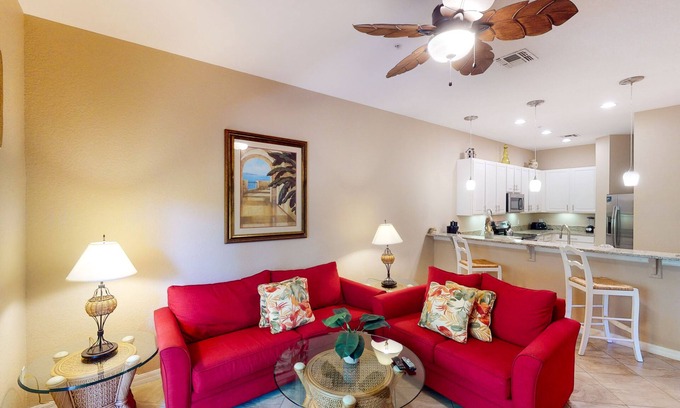 Bahama Bay Condo | 1st floor condo near theme parks, sports courts, limited-mobility access