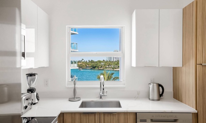 Bay Harbor Islands Apartment | 2 Bed 2 Bath, Private Balcony and Water Views