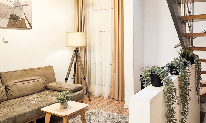 Novi Sad Apartment | 2 Bedroom loft 70 sq m with private parking 5 minutes walking to the main square