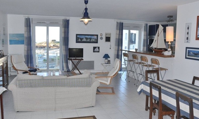 Tregastel Apartment | 2-bedroom sea view apartment in Trégastel with parking