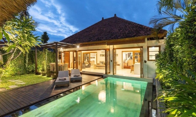 Sunset Road Villa | 2 Bedroom Villa in Seminyak Bali with private pool and enclosed Living Room