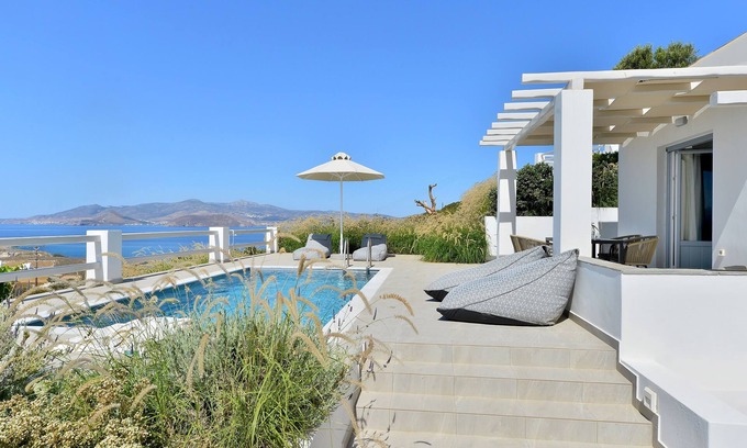 Stelida Villa | 2 Room Sea View Suite with Pool | Mythology Naxos Villas & Suites