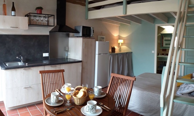 Aigrefeuille-d'Aunis Apartment | 2 studio gîtes with heated indoor pool 15 minutes from La Rochelle