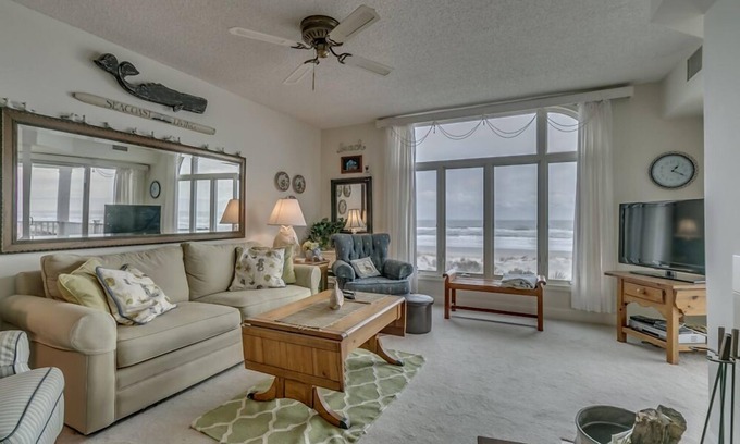 Stone Harbor Condo | 2-WEEK MINIMUM RENTAL. The location just doesn t get any better than this with ocean views from every room! This beachfront top floor unit (3rd floor)