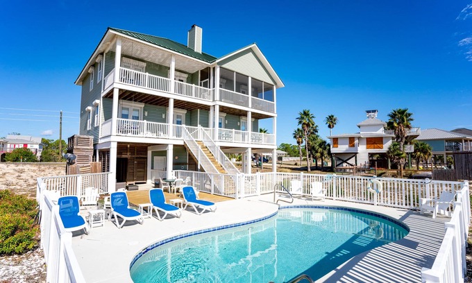 East End House | 20% OFF FALL! Private Pool, Hot Tub & Elevator, Pet Friendly, Gulf View!