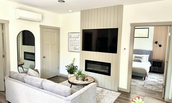 Candler Apartment | 2024 built Asheville retreat, fireplace,fire pit