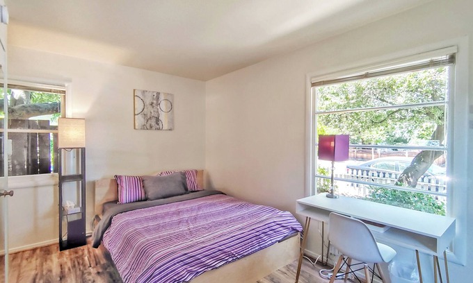 Redwood City Apartment | 214A - Cozy Studio with AC & Kitchen near Stanford