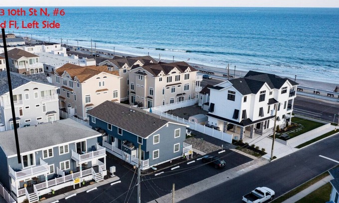 Brigantine Condo | 223 10th Street N, Unit 6 · Radiant Beach Block Condo ★ Parking ★ Patio
