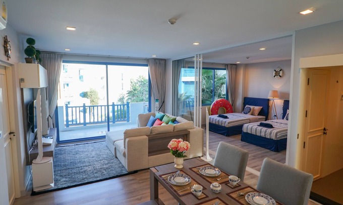 Hua Hin House | 2BR Beachfront Resort -The Crest Santor
