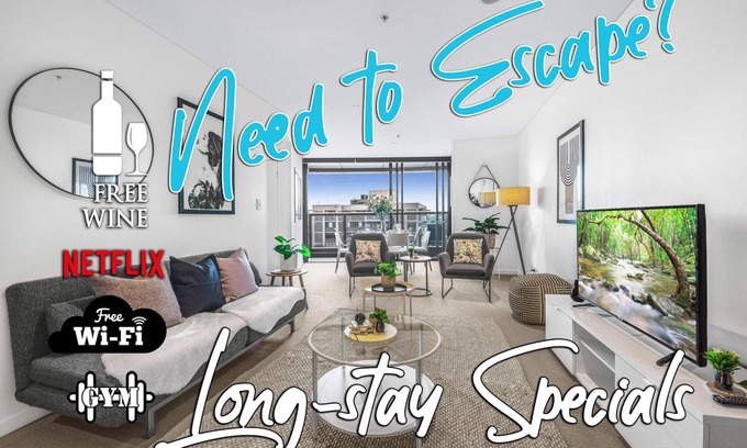 Brisbane Central Business District Apartment | 2BR Luxury Skytower -CBD -Pool -Gym -Netflix