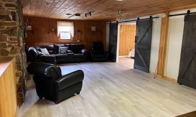 Wellsboro House | 2BR w/Fireplace | Backyard Seating + Firepit