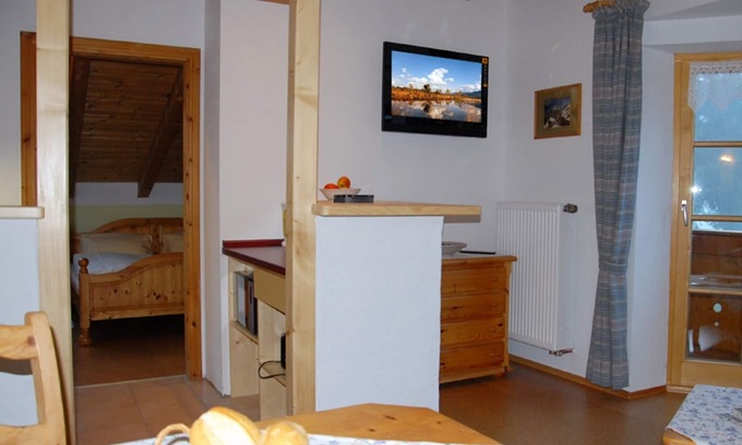 Grassau Apartment | 3. Fewo Hochplatte, 38 qm, 1-4 Pers., 1 Schlafzimmer, 1 Wohnschlafraum, Balkon, 1 OG