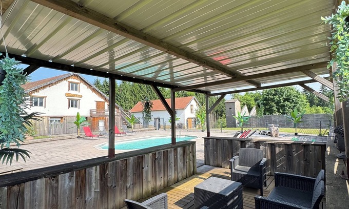 Le Thillot Cottage | 3 STAR GITE ON A RENOVATED VOSGIAN FARM WITH FENCED HEATED POOL