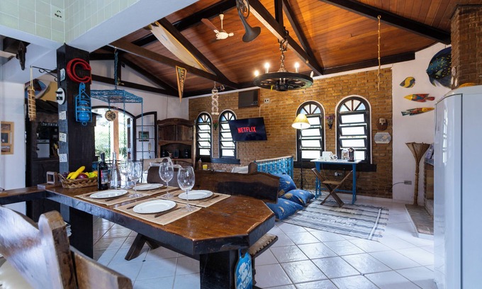 Toque Toque House | 300m da praia com AC - Brazilian Corner