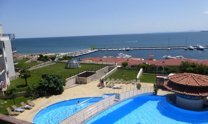 Sveti Vlas Apartment | 3rd floor apartment with panoramic sea views over bay (Enquire for details).