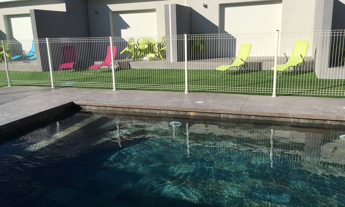Saint-Jean-Lasseille Apartment | 4 apartments in villa with swimming pool