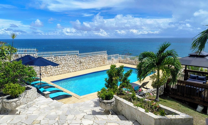 Pelican Key Villa | 4 bedroom Pelican Key Private Luxury Villa, Panoramic View Of The Caribbean Sea