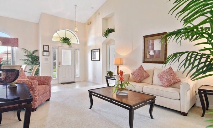 Orange Tree House | 4 BR house, South facing pool, spa, game room