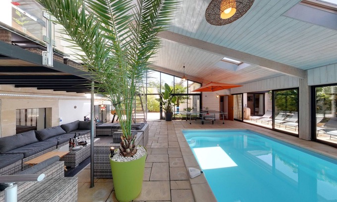 Port-des-Barques Villa | 4 star villa with sea view, islands, natural area, private heated pool, spa
