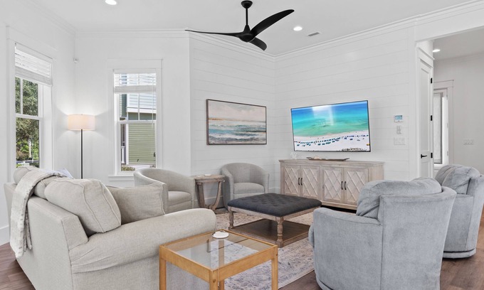 Santa Rosa Beach House | 4BR Coastal Retreat w/Pool, Patio & Games | Lagniappe at Blue Mountain